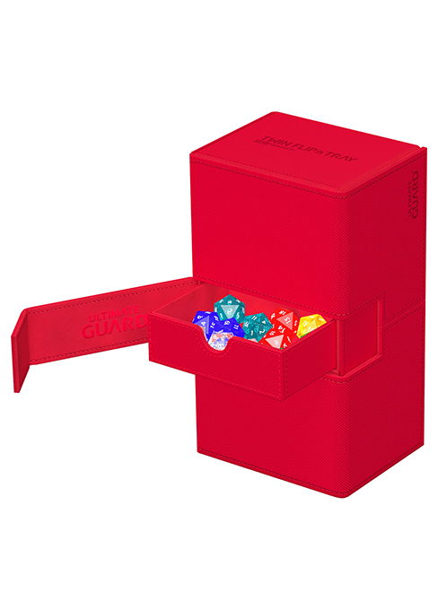 【Ultimate Guard】Twin Flip`n`Tray 200+ Xenoスキン モノカラー 赤